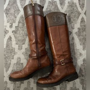 Tory Burch brown riding boots size 8